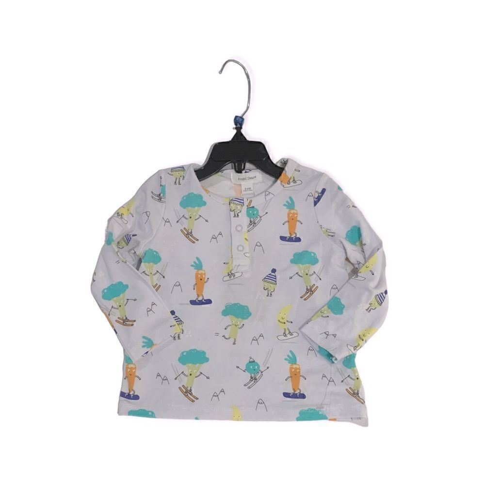 Angel Dear Long Sleeve Organic Cotton Shirt, New, 3-6 months